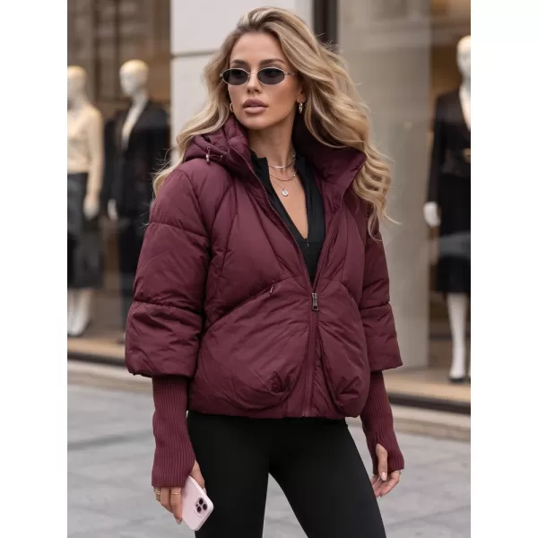 Dámska bunda DSTREET TY5898 BORDOVÁ 