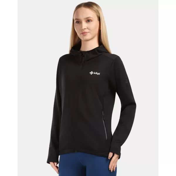  Dámska fleece mikina KILPI SEVELEN-W 1L0203KI ČIERNA 