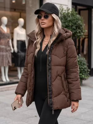 Dámska bunda DSTREET TY5752 HNEDÁ
