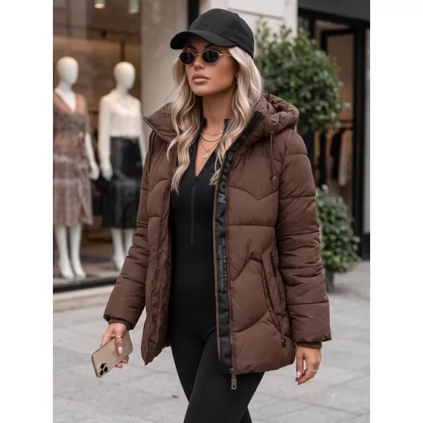  Dámska bunda DSTREET TY5752 HNEDÁ 