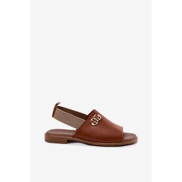  Dámske sandále ZAZOO 40473 BROWN 