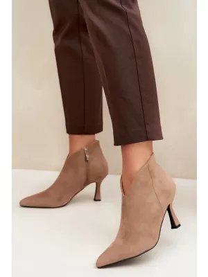 Dámske členkové topánky BOTO D-219 KHAKI
