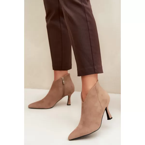  Dámske členkové topánky BOTO D-219 KHAKI 