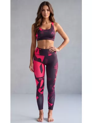 Dámske dlhé legíny premium (nové veľkosti) ALTISPORT VOJ/ALW080LEG05 WINE-RED