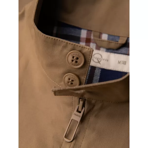  Pánska bunda OMBRE OM-JANP-0326 LIGHT BROWN 