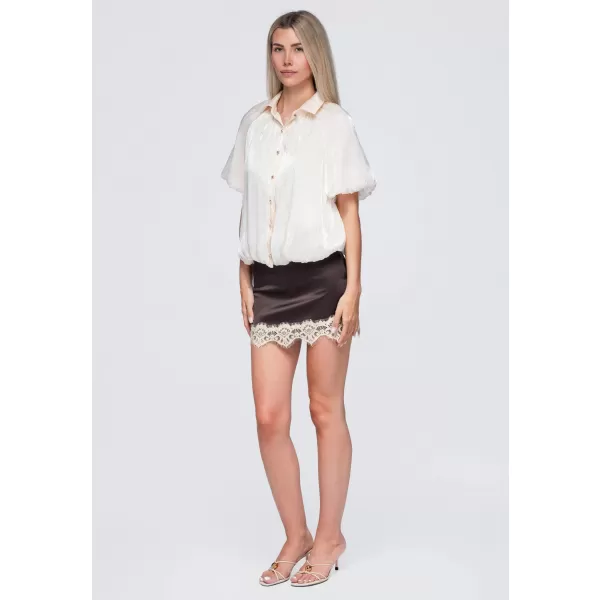  Dámska košeľa OMBRE OW-SH-E0068 BEIGE 