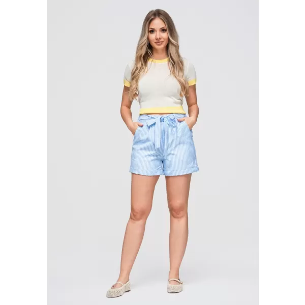  Dámske kraťasy OMBRE OW-ST-E0005 LIGHT BLUE 