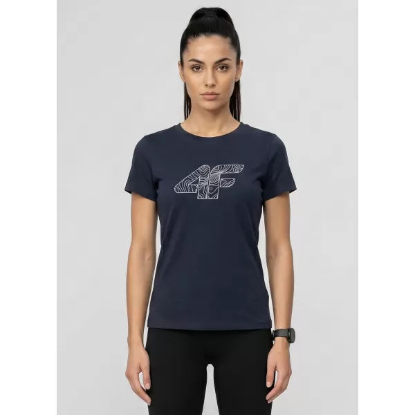  Dámske tričko 4F WMM00TTSHF3309 NAVY 