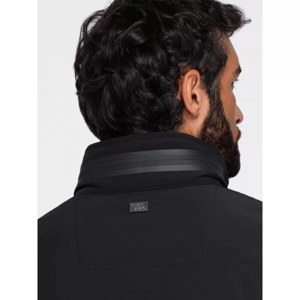  Pánska bunda s kapucňou OMBRE OM-JANP-0233 BLACK 