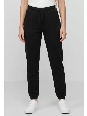 Dámske nohavice 4F WMM00TTROF1658 DEEP BLACK
