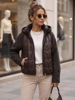 Dámska bunda DSTREET TY5935 HNEDÁ