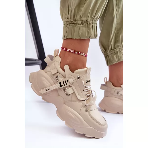  Dámske športové topánky GOE MM2N4015 BEIGE 