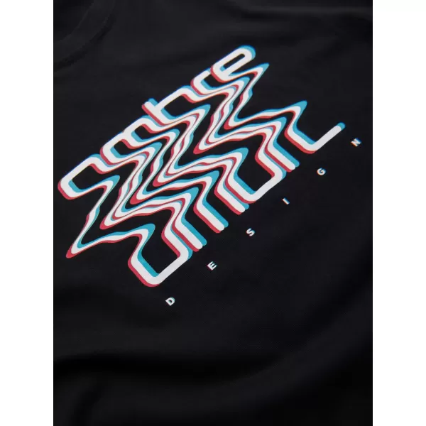  Pánske tričko OMBRE OM-TSPT-0286 BLACK 