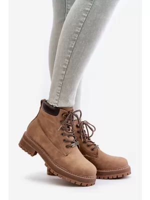 Dámske čižmy BIG STAR SHOES OO274A289 BROWN/BEIGE
