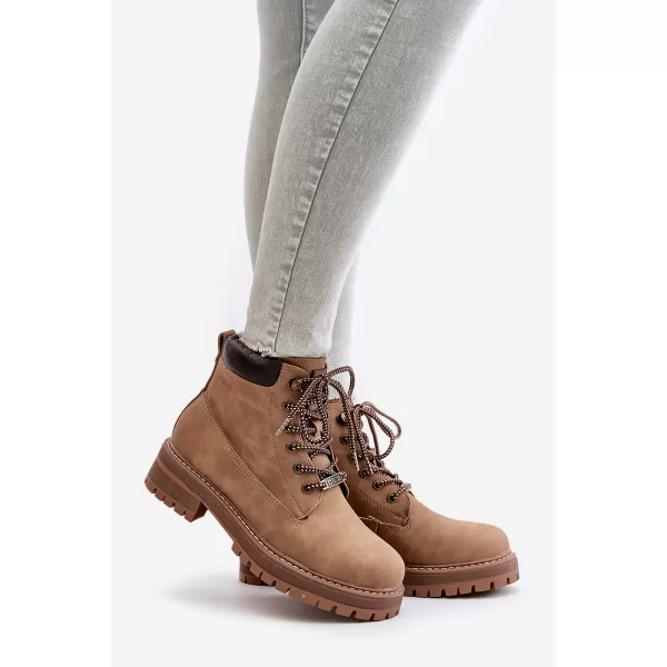  Dámske čižmy BIG STAR SHOES OO274A289 BROWN/BEIGE 