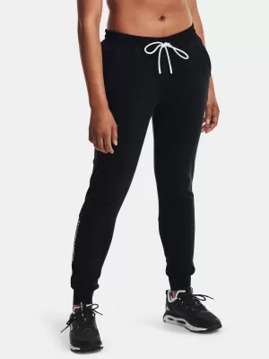 Dámske nohavice UNDER ARMOUR UA RUSH FLEECE PANT 1365775-001 ČIERNA