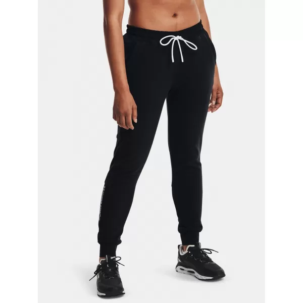  Dámske nohavice UNDER ARMOUR UA RUSH FLEECE PANT 1365775-001 ČIERNA 