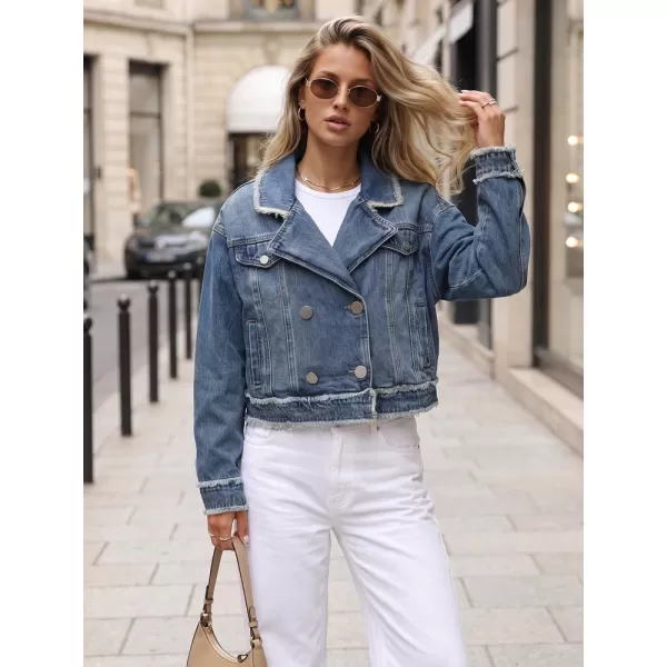  Dámska bunda DSTREET TY5682 MODRÁ 