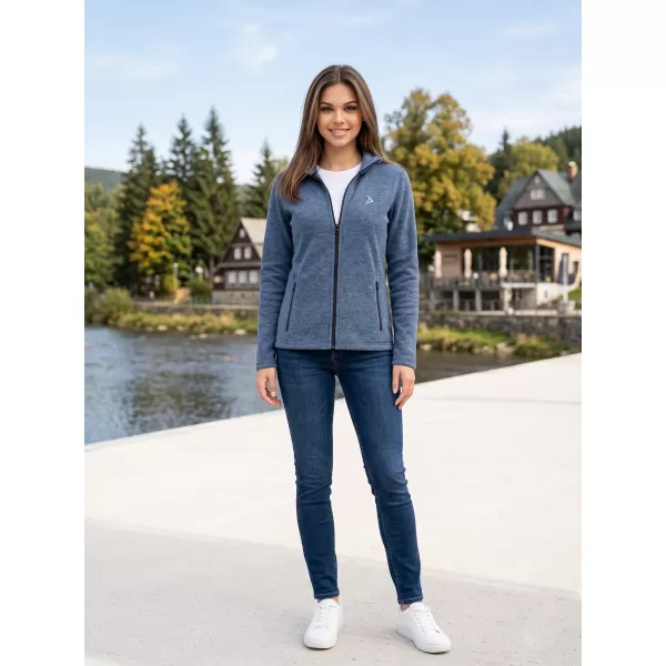  Dámska fleece mikina ALTISPORT ALW002852 TMAVÝ DENIM MELÍR 