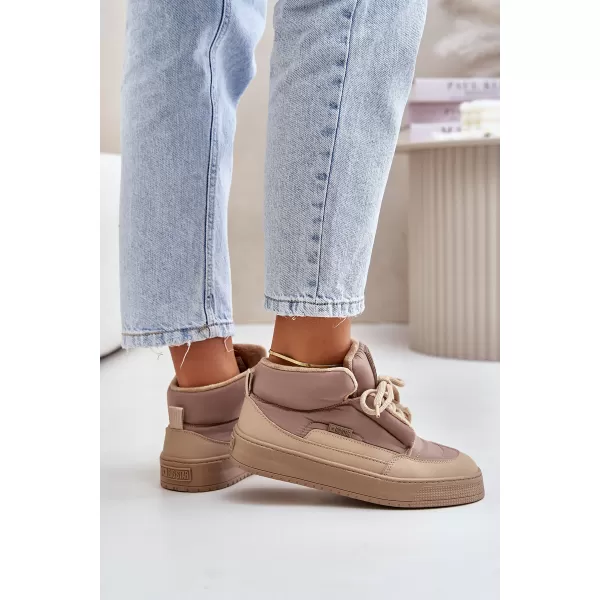  Dámske snehule BIG STAR SHOES OO274A532 BEIGE 