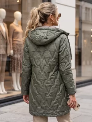 Dámska bunda DSTREET TY5770 ZELENÁ