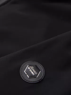 Pánska bunda s kapucňou OMBRE OM-JANP-0233 BLACK