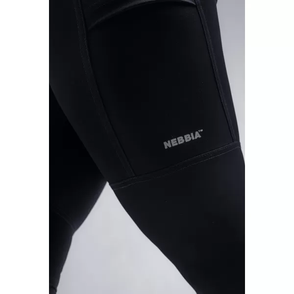  High-waist tvarujúce legíny s vreckami NEBBIA PRIMAL 851 BLACK 