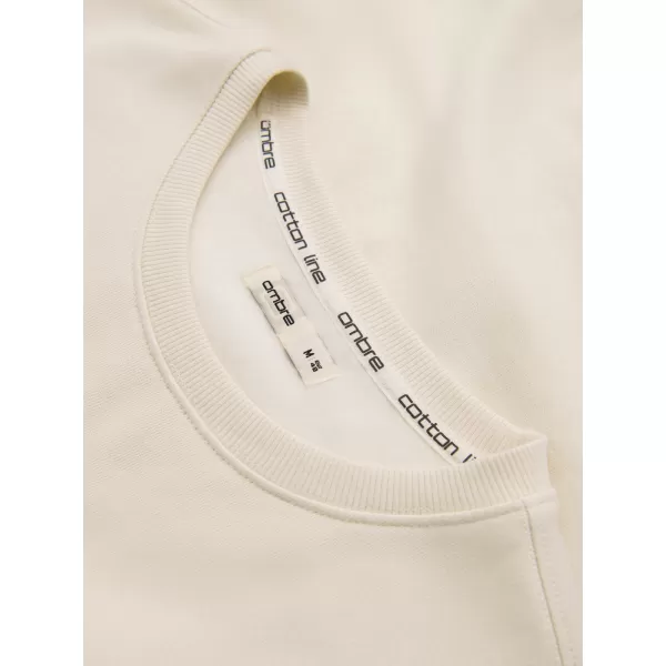  Pánska mikina OMBRE OM-SSBN-0271 CREAM 