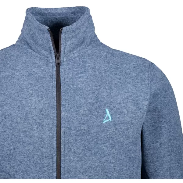  Pánska fleece mikina ALTISPORT ALM002852 TMAVÝ DENIM MELÍR 
