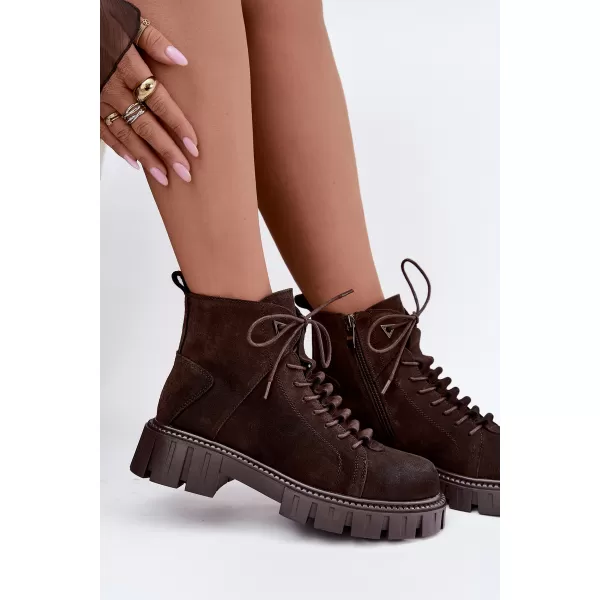  Dámske topánky D&A JC62-1045 BROWN 