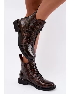 Dámske čižmy S.BARSKI HY62-8140 BROWN