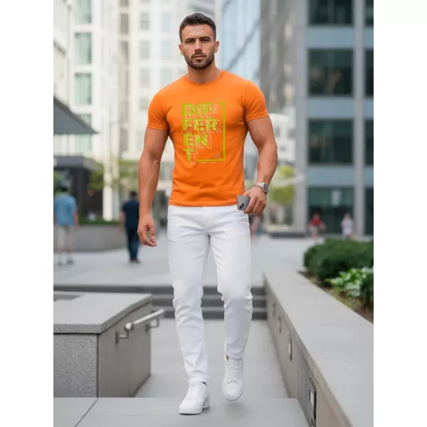  Pánske tričko DSTREET NX5008R ORANŽOVÁ 