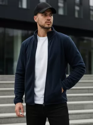 Pánska mikina DSTREET BX4775 TMAVO MODRÁ