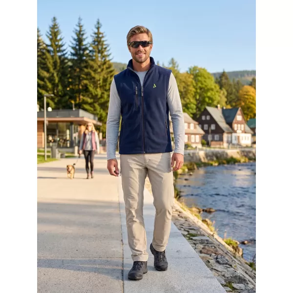  Pánska fleece vesta ALTISPORT ALM002525 NÁMORNÁ MODRÁ 