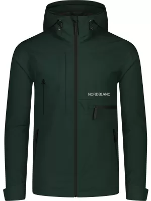 Pánska nepremokavá bunda NORDBLANC RIGID NBSJM8313 TMAVO ZELENÁ