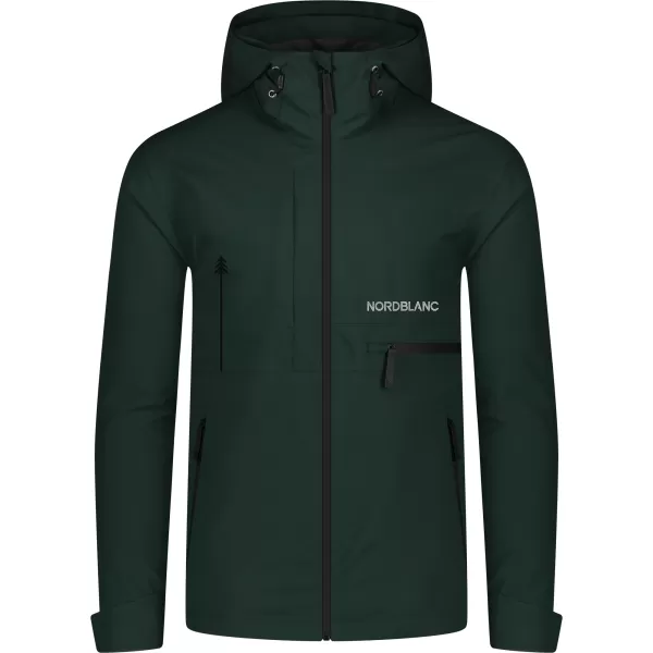  Pánska nepremokavá bunda NORDBLANC RIGID NBSJM8313 TMAVO ZELENÁ 