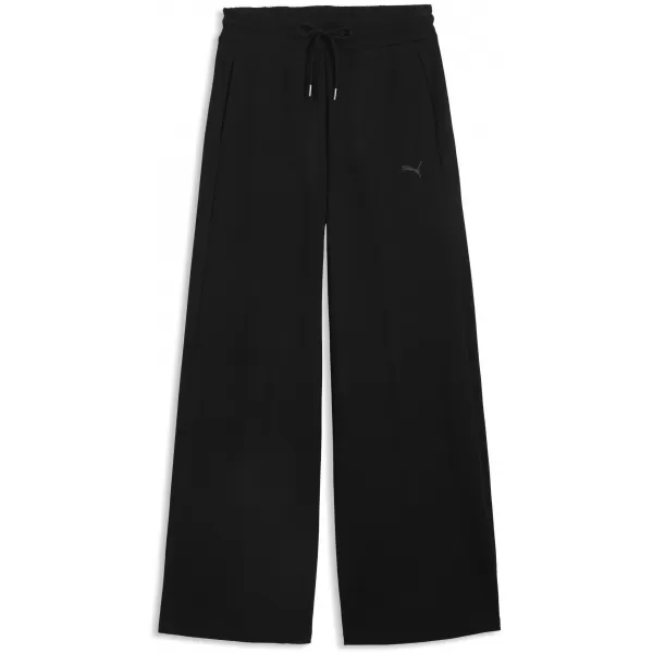  Dámske tepláky PUMA CLASS RELAXED WIDE LEG PANTS 69401301 PUMA BLACK 