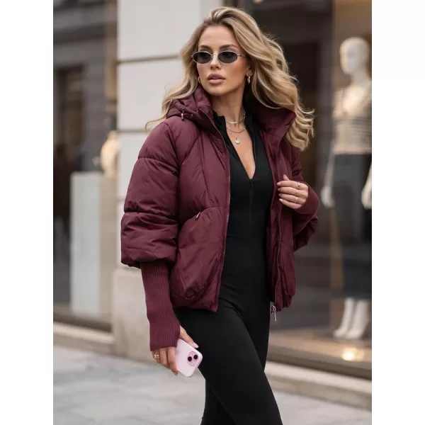  Dámska bunda DSTREET TY5898 BORDOVÁ 