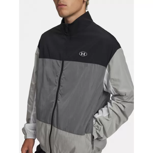  Pánska bunda UNDER ARMOUR ICON WOVEN TRACK FZ 6009436-001 ČIERNA 