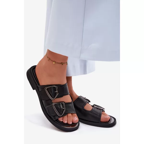  Dámske šľapky VINCEZA 62304 BLACK 