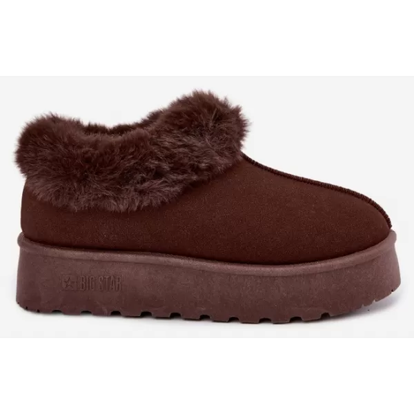  Dámske snehule BIG STAR SHOES UU274203 BROWN/BEIGE SHADOWS 