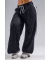 Baggy tepláky s leopardím vzorom NEBBIA PRIMAL 865 BLACK LEOPARD