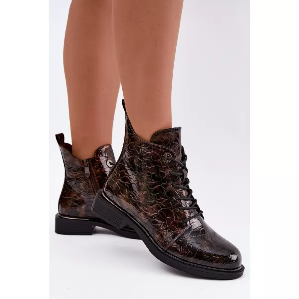  Dámske čižmy S.BARSKI HY62-8140 BROWN 