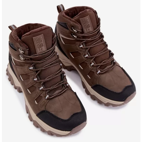  Pánske topánky BIG STAR SHOES UU174316 BROWN/BEIGE SHADOWS 