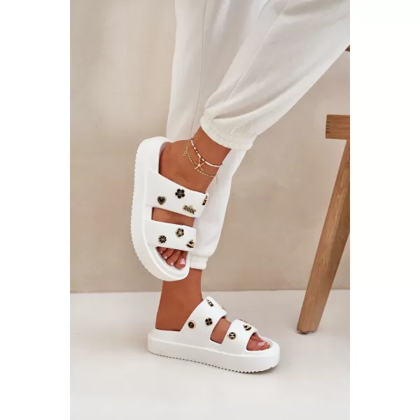  Dámske šľapky BOTO BG196 WHITE 