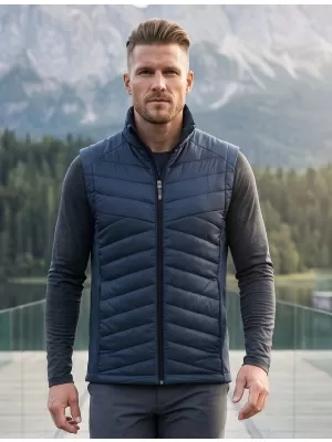 Pánska hybridná vesta MALFINI PREMIUM CROSS 557 NÁMORNÁ MODRÁ