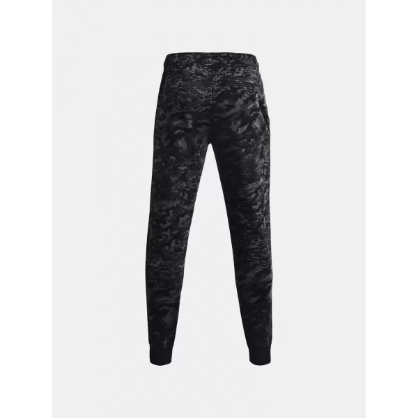  Pánske tepláky UNDER ARMOUR RIVAL FLC CAMO SCRIPT JGR 1366313-001 ČIERNA 