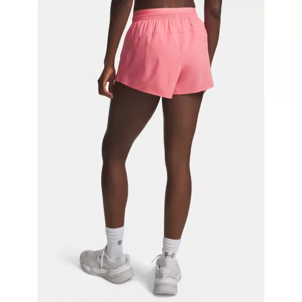  Dámske kraťasy UNDER ARMOUR VANISH WOVEN 3IN SHORTS 6009965-600 RUŽOVÁ 