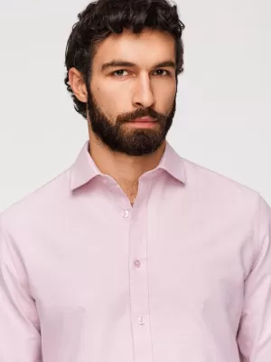 Pánska košeľa OMBRE K705 LIGHT PINK