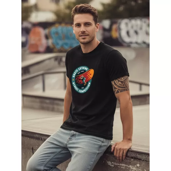  Pánske tričko DSTREET NX076R ČIERNA 